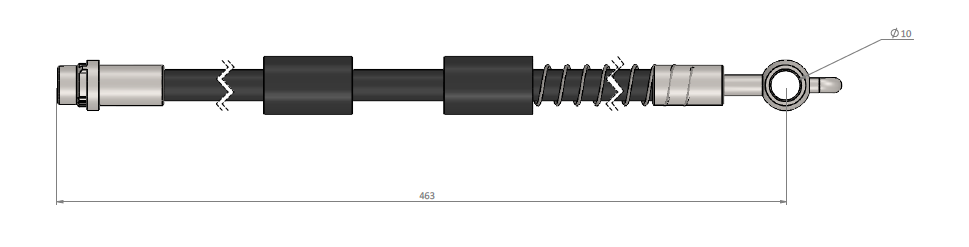 CAV-C900987A Fren Hortumu Sag On (Citroen  C4 09-)