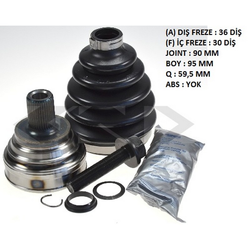 MTL-15-1467 Dis Aks Kafasi (Vw Caddy 04-  Golf 04-14  Passat 06-15  Audi A3 04-  Seat Leon 06-)