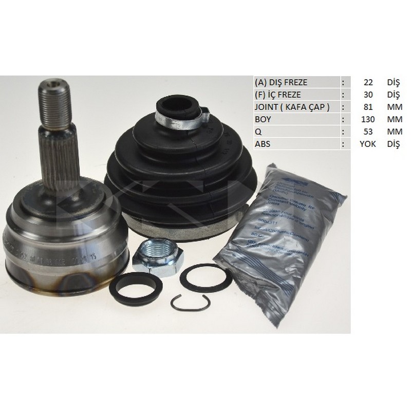 MTL-15-1021 Aks Kafasi Dis-(Vw  Polo Classic/Caddy  1,6 1,9 Aft 1y)