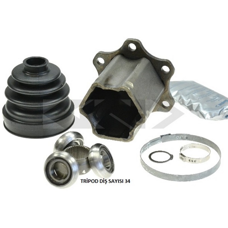 VW-5065 Aks Kafasi Sol-Sag On Ic Volkswagen Golf V (1k1) 1.9 Tdi Dsg Freze Dis 34 Uzunluk 85mm 2003-2009
