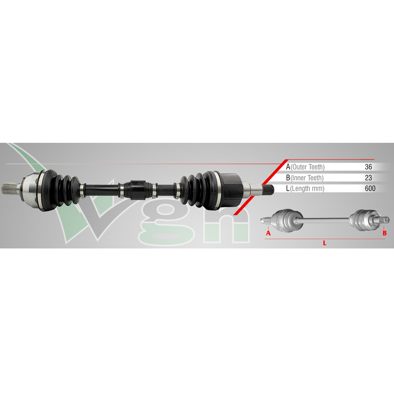 FD-1061 Aks Kafasi Sol-Sag On Dis Ford Focus Ii (Da) 1.6i 36x24x56 Uzunluk 105 Mm 2004-2011