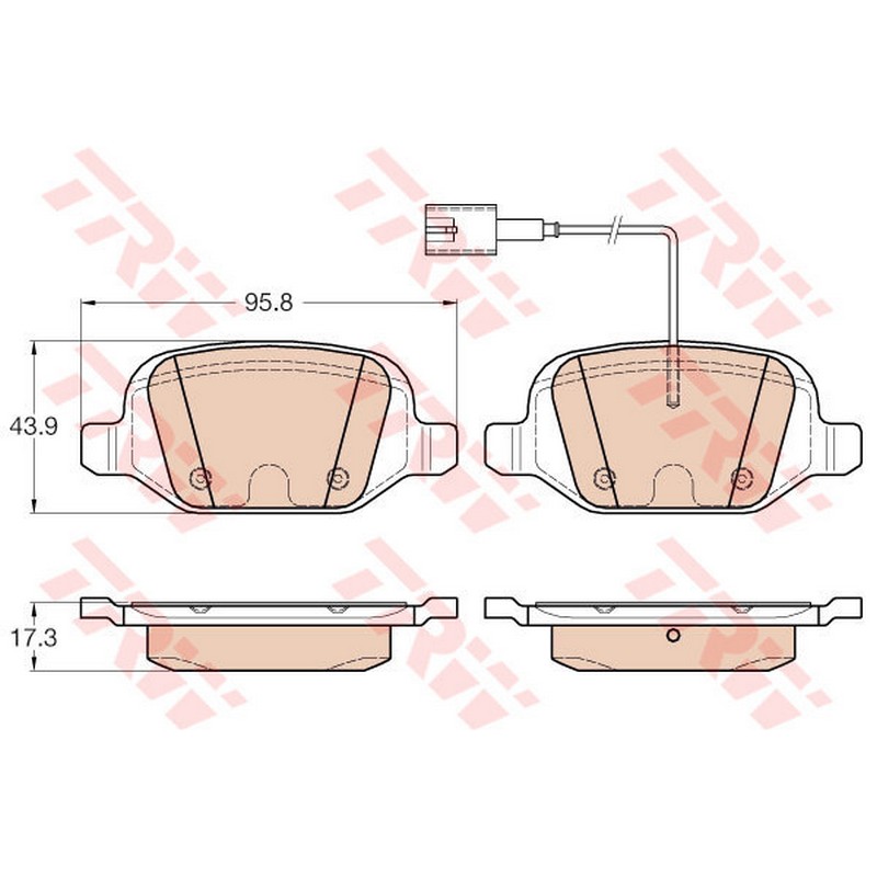 EDGE-E115681AE Fren Balatasi Arka Linea 156 147