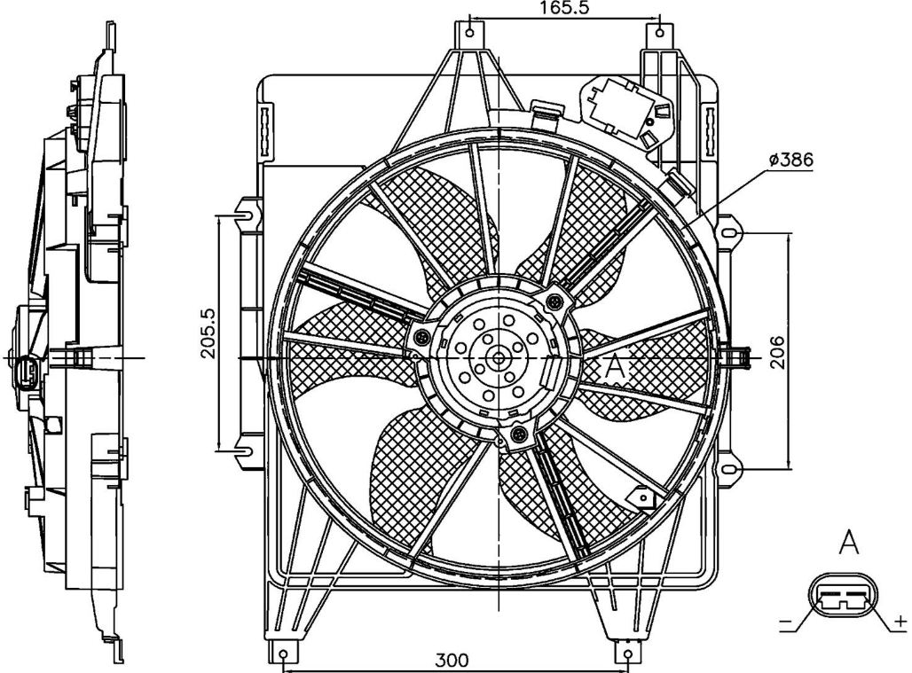 ORIS-FDC076000 Fan Motoru Logan 1.5dci Euro 5