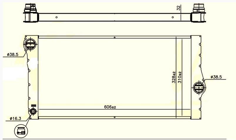 16-1418B Su Radyatoru Brazing Bmw 5 Serisi (F10) 520 D A-T Ac+ 2010-