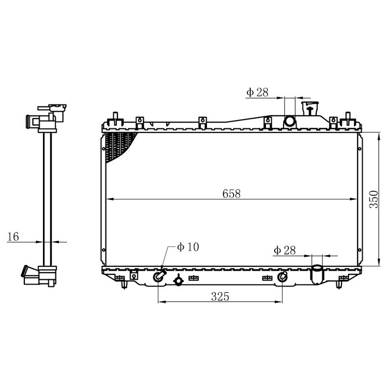 KALE-357000 Radyator Civic Vii (Mt) Al Pl Brz