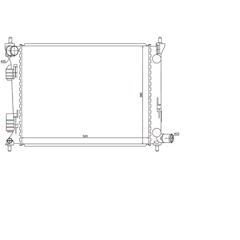 16-2160B Su Radyatoru Brazing Hyundai I20 (Pbt) 1.2i 16v M-T Ac+/- 2012-2014