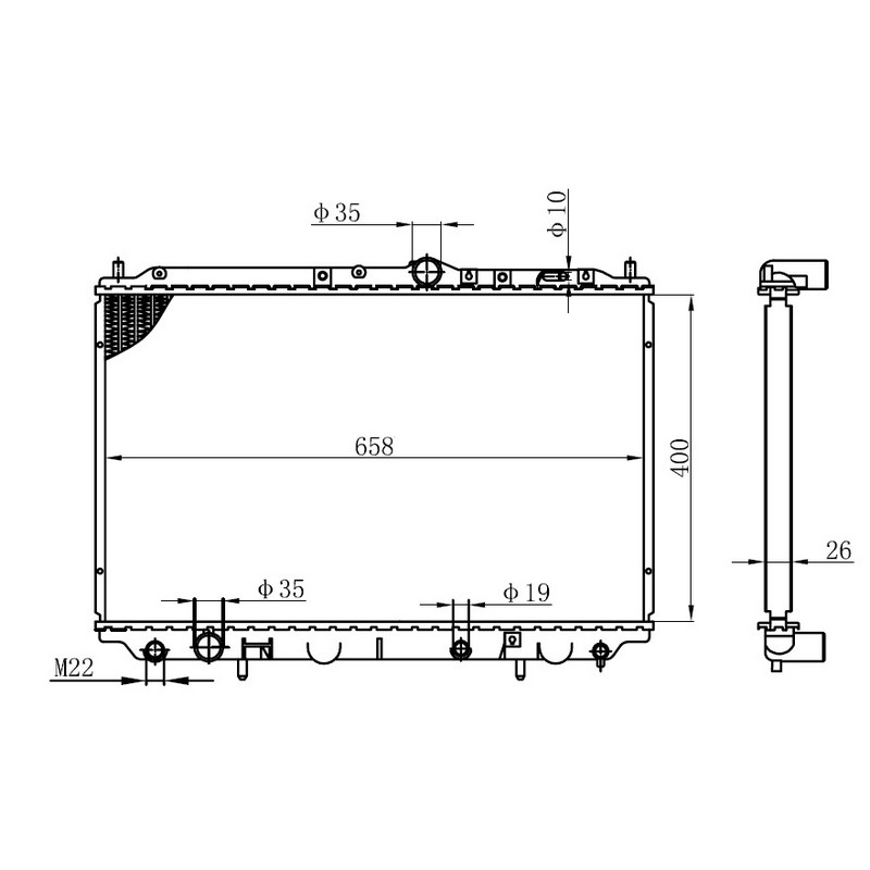 VAL-732525 Radyator S40 D Carisma D