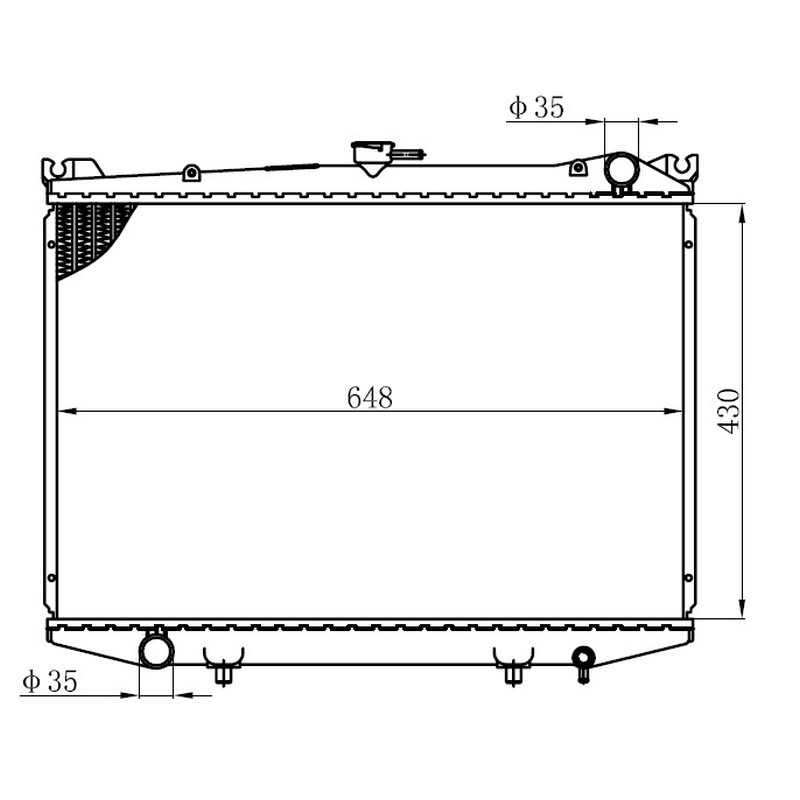 16-3109B Su Radyatoru Brazing Nissan Pick Up (D21) 2.5 D M-T 1985-1998