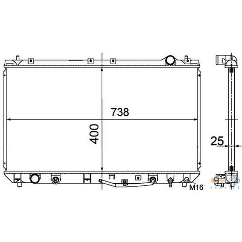 VAL-734177 Radyator Camry 96> Aut