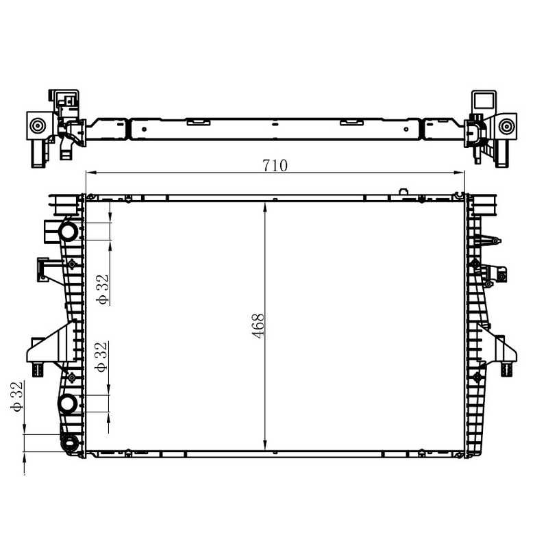 KALE.İ354100 Vw Multivan V Transporter V  Motor Su Radyatör Al Pl Brz 71046826