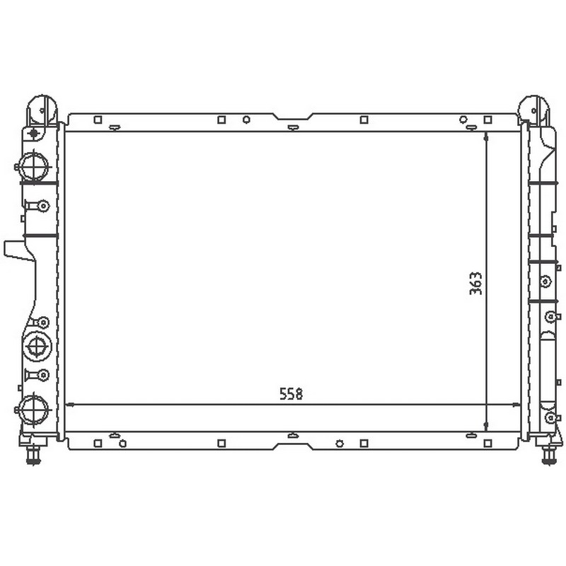 KLR-0115182PA Su Radyatoru 2 Sira Cu+Pl  (Fiat  Tempra 1.9 Td / Tipo 1.7-1.9d)