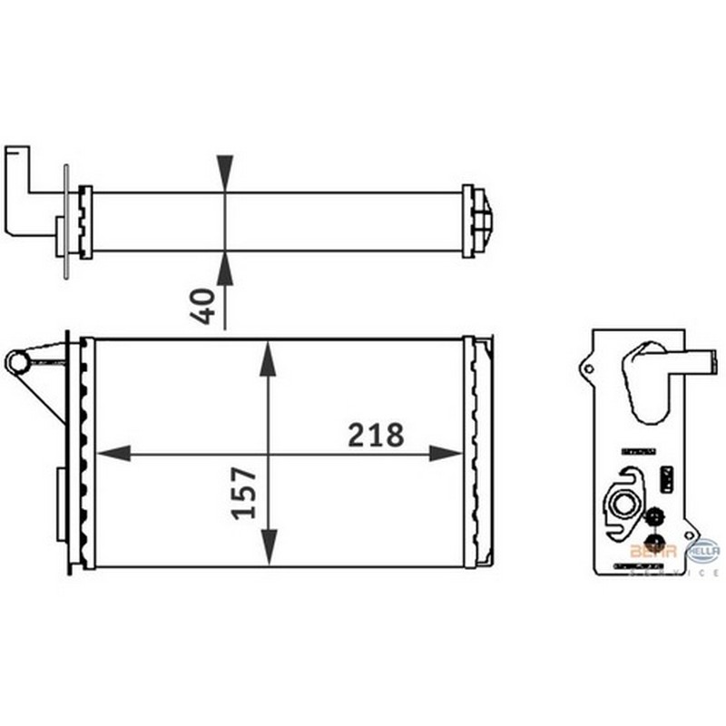 41-1805 Kalorifer Radyatoru Mekanik Fiat Uno 70 1.4i 1994-2000
