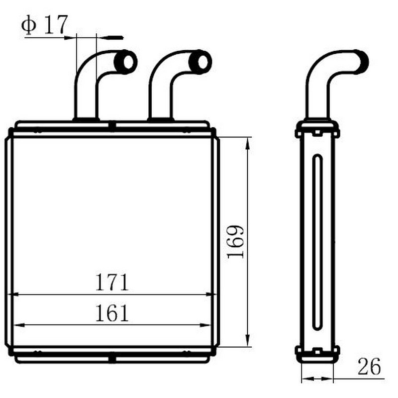 41-2400B Kalorifer Radyatoru Brazing Kia K2500 2.5 D 2003-