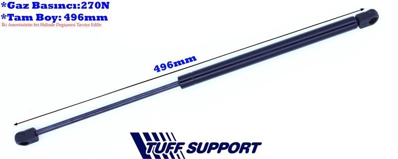 TUFFSUPPORT 612766 Bagaj Amortisörü Opel Zafira Tourer C P12 Gazli
