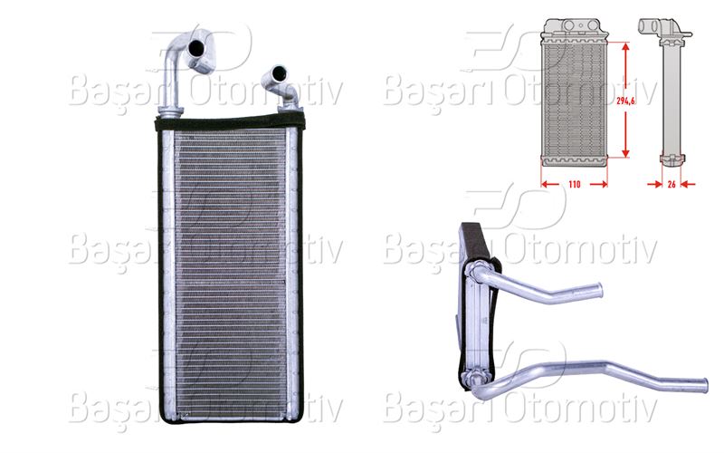 KAL 358610 Kalorifer Radyatörü 110x294,6x26 Crv (Rd)